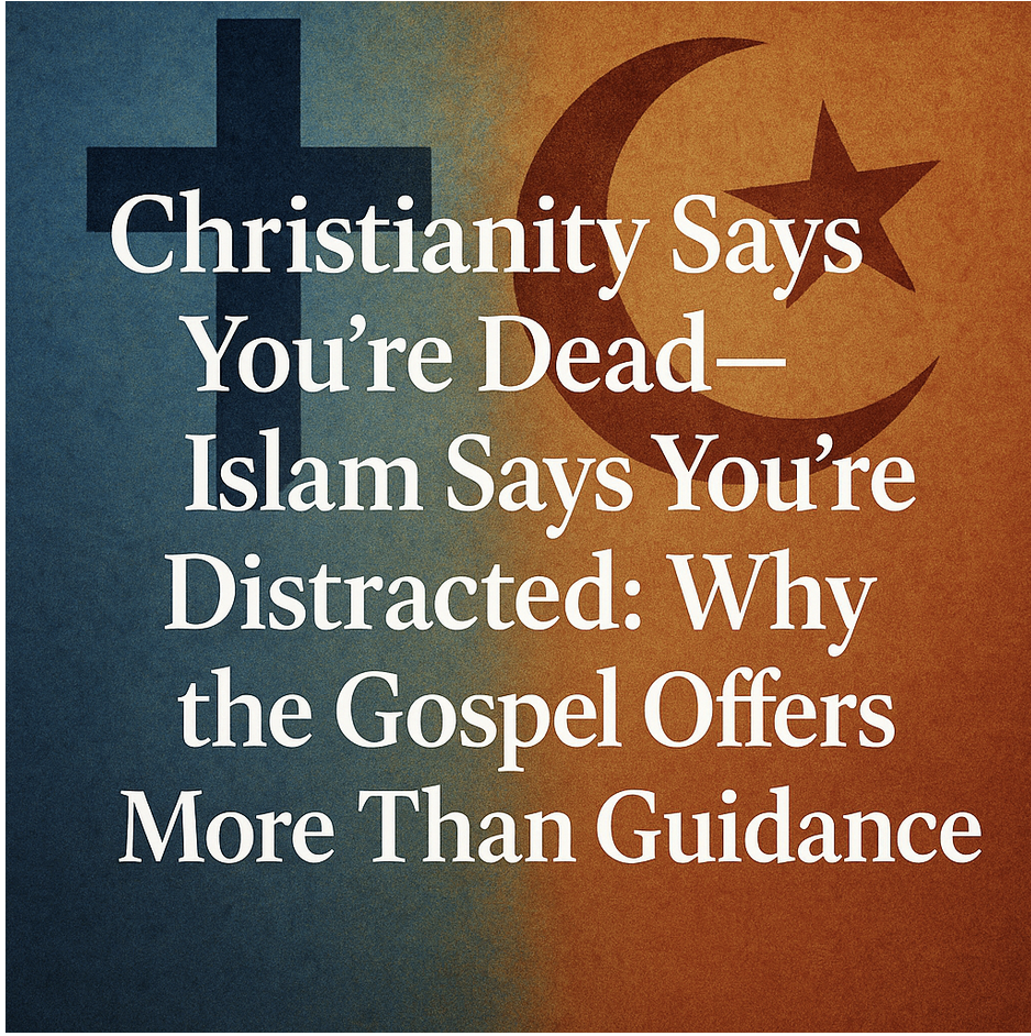Christianity Says You're Dead - Islam Says You're Distracted: Why the Gospel Offers More Than Guidance.